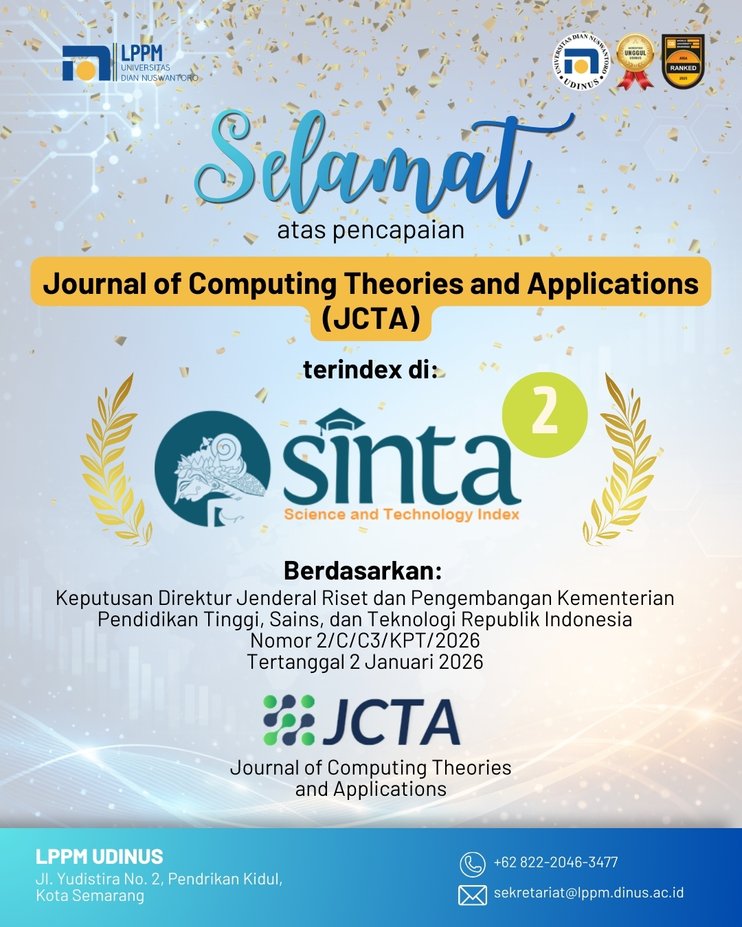 Jurnal Sinta 2 baru UDINUS | LPPM UDINUS